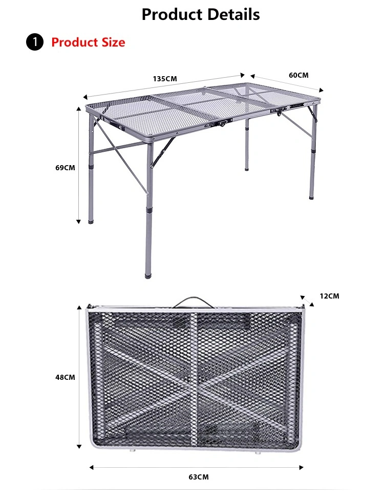 Camping Outdoor Folding Barbecue Grill Table