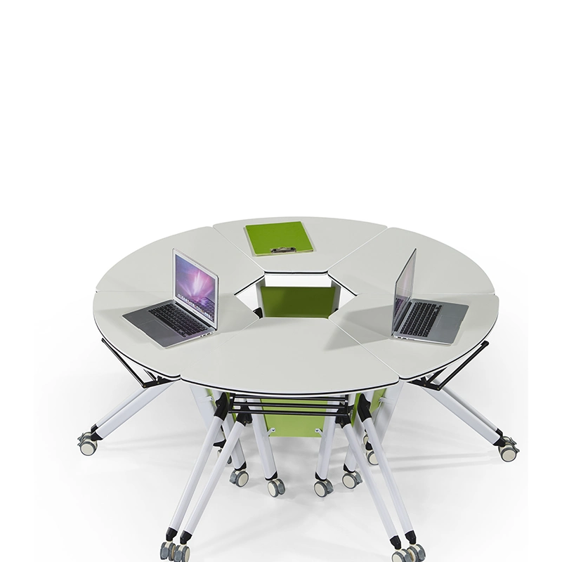 One Stop Smart Classroom Solution with Digital Podium, Folding Table and Chair and Laptop Charging Cart