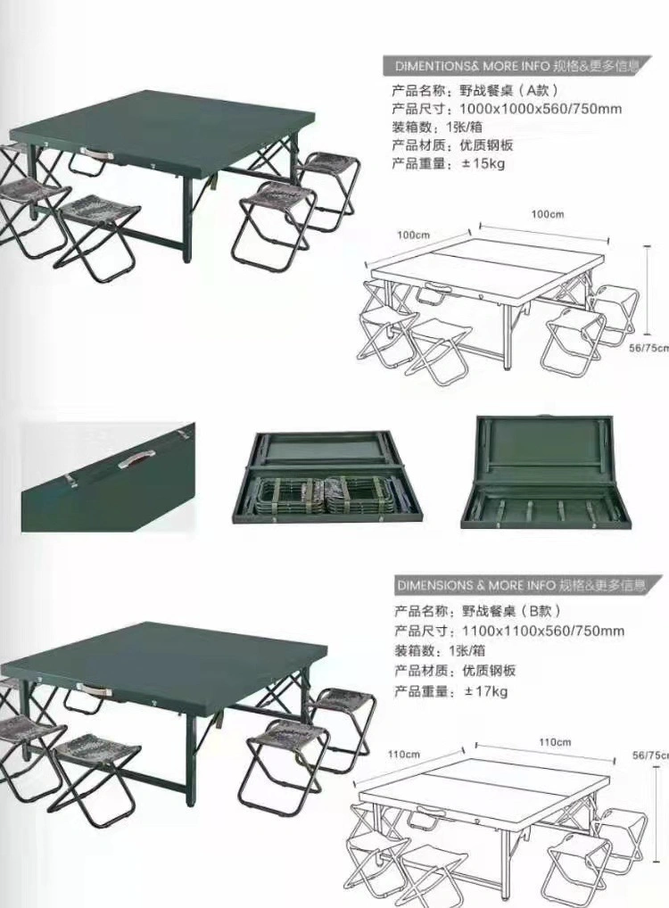 Folding Table and Chair Cover Portable Dining Table