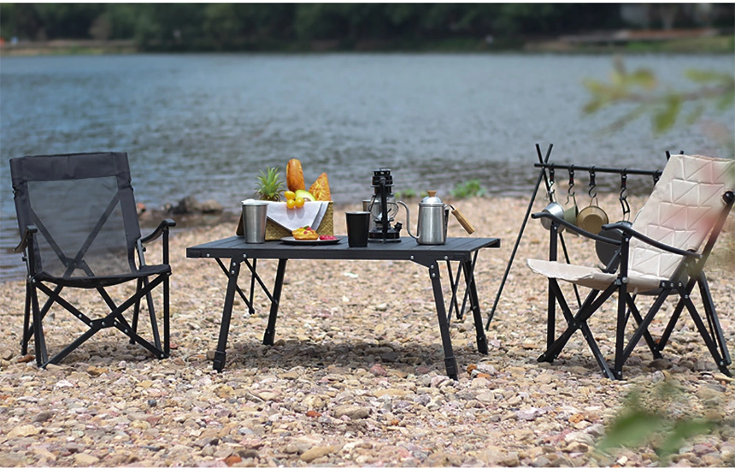 Customizable and Adjustable Height Portable Camping Equipment, BBQ, Lightweight Aluminum Alloy Folding Outdoor Table