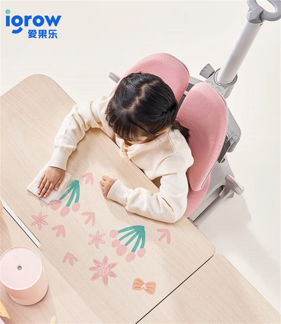 Igrow 2023 New Product Ergonomic Adjustable Table and Chair Set for Children