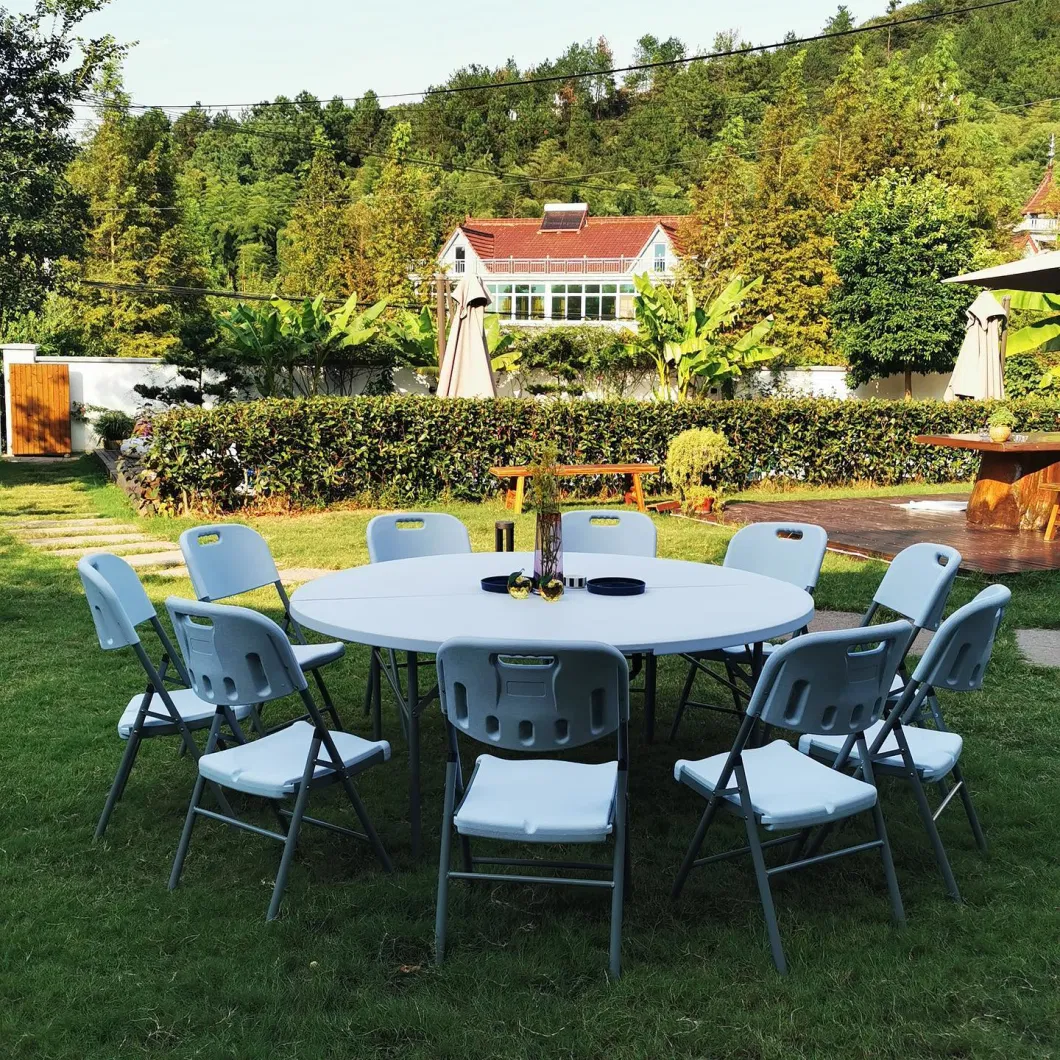 Square Folding Table Plastic Folding Dining Table for Wedding Garden Home Restaurant Garden