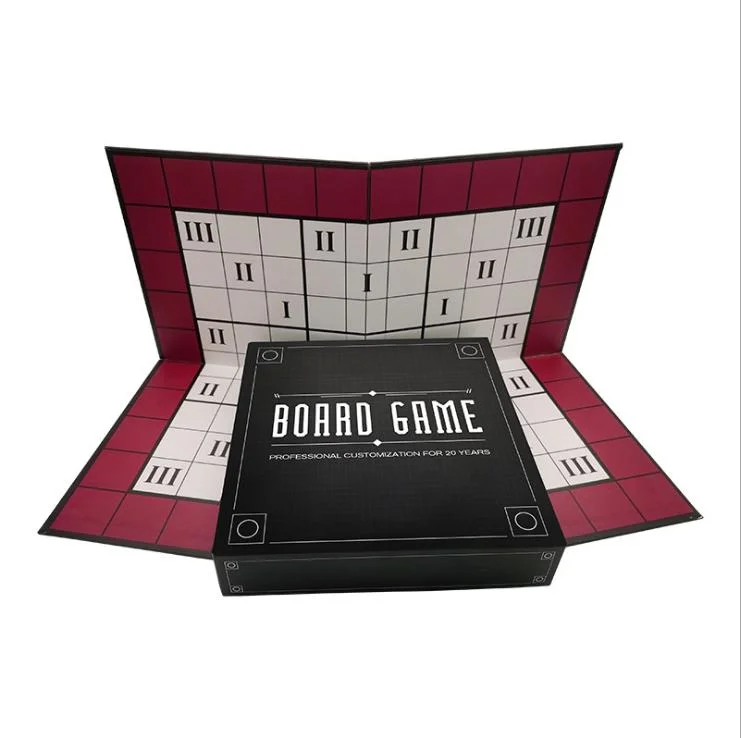 Custom Foldable Hard Paper Board Game Set for Adult Family Party Entertainment