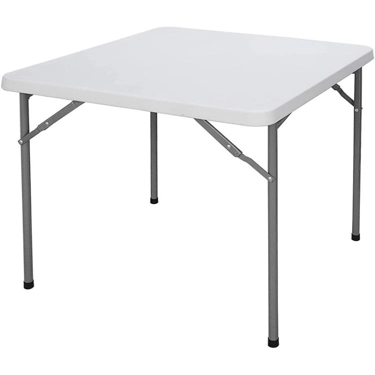 Outdoor 4 Seaters Square Foldable Plastic Picnic Folding Table