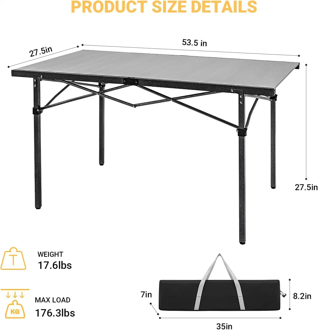 Folding Laptop Table Newly Designed BBQ Picnic Portable Folding Camping Table