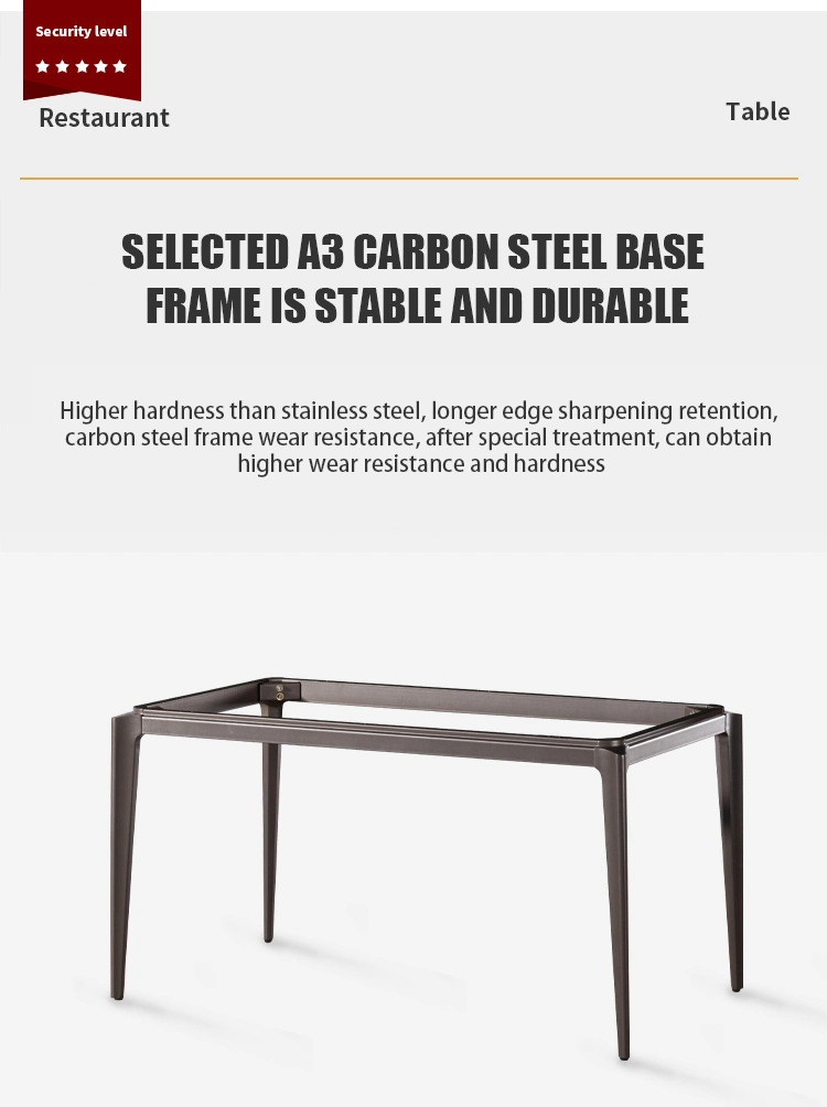 Home Furniture Coffee Metal Frame Leg Dining Folding Table