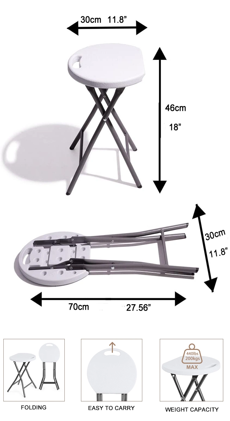 Round Folding Tables for Restaurant 10 Seater Folded Dining Plastic Table Fan Back Chair