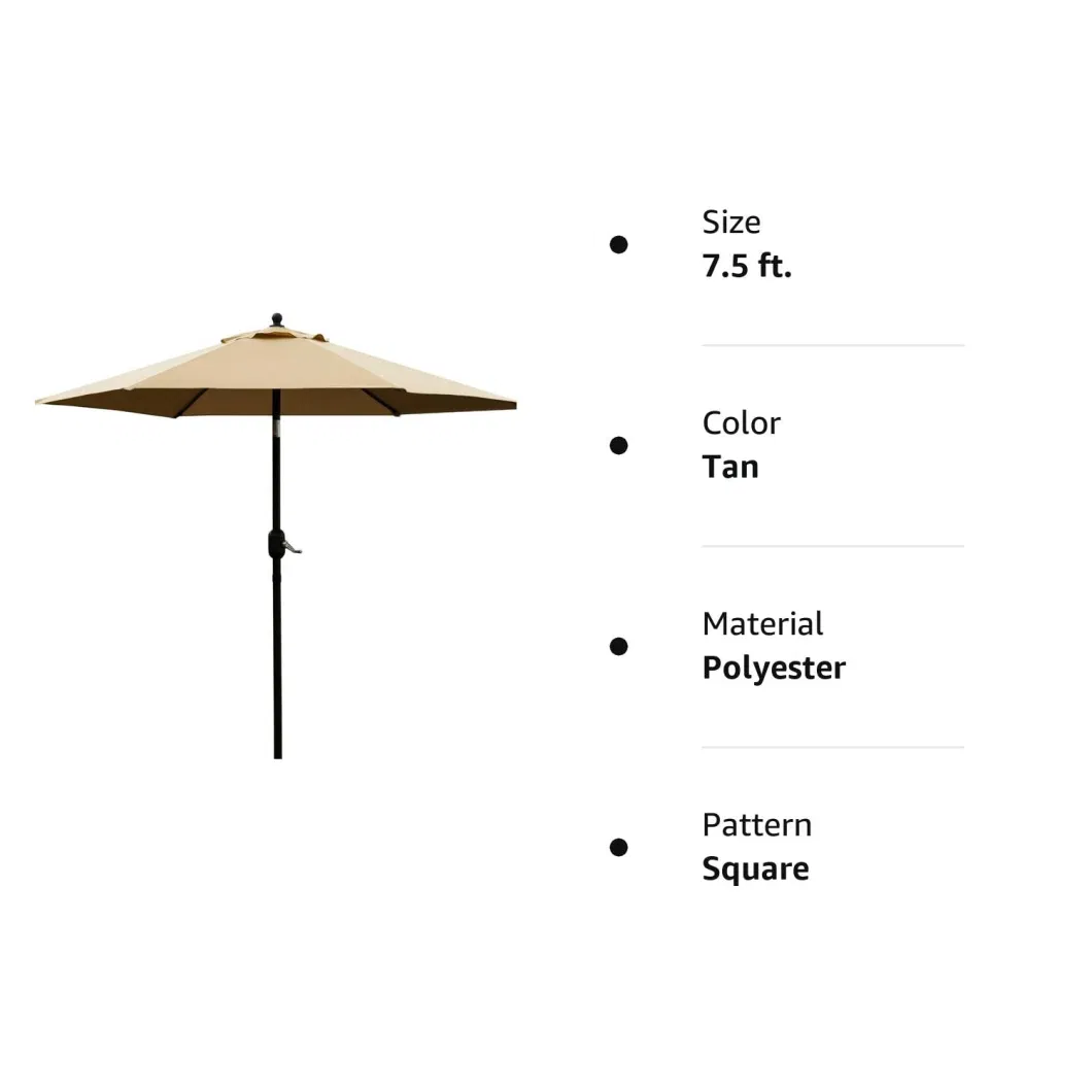 New Design Push Button Tilt Crank Outdoor Table Market Patio Umbrella