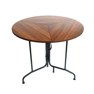  Tavolo da pranzo esterno pieghevole personalizzato con struttura in legno e metallo Tavolo pieghevole portatile