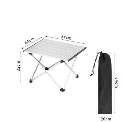  Spot esterno in lega di alluminio Quick Group tavolo pieghevole Camping picnic Tavolo pieghevole portatile barbecue tavolo stall piccolo