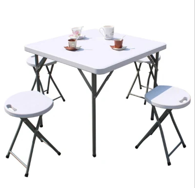Mobili quadrati per esterni tavolo pieghevole picnic Rectangle Tavoli in plastica portatili Tavoli pieghevoli in plastica