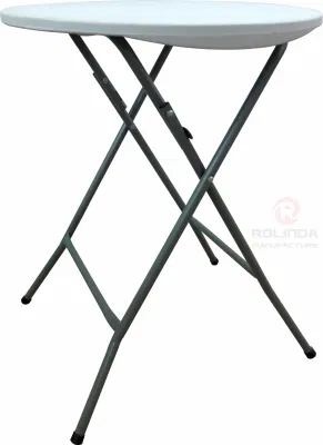  Pannello in plastica con supporto in metallo tavolo rotondo pieghevole