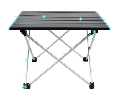 Esterno alluminio tavolo pieghevole Camping portatile picnic barbecue tavolo semplice Tavolino Camping alluminio supporto stabile