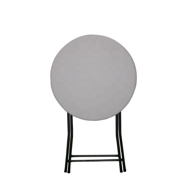 60cm Round High Top Portable Folding Bar Cocktail Table Bar Furniture Commercial Furniture Modern Powder Coated Metal Frame