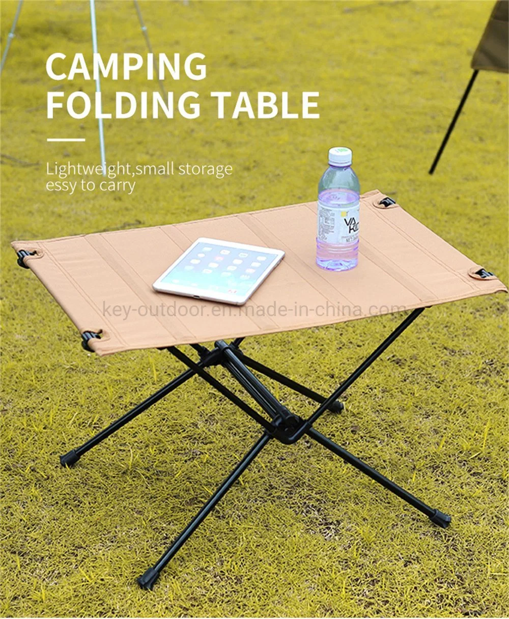 Outdoor Tables Metal High Bar Camping Foldable Portable Side Picnic Beach Desk BBQ Picnic Furniture Coffee Folding Dining Set Outdoor Table