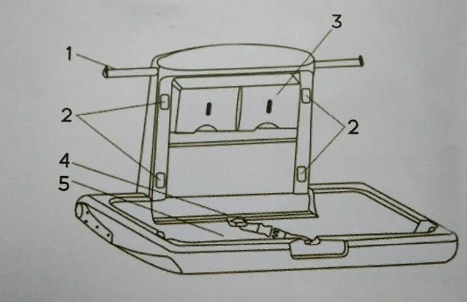 Wall Mount HDPE Baby Changing Station Portable, Foldable Changing Table for Baby