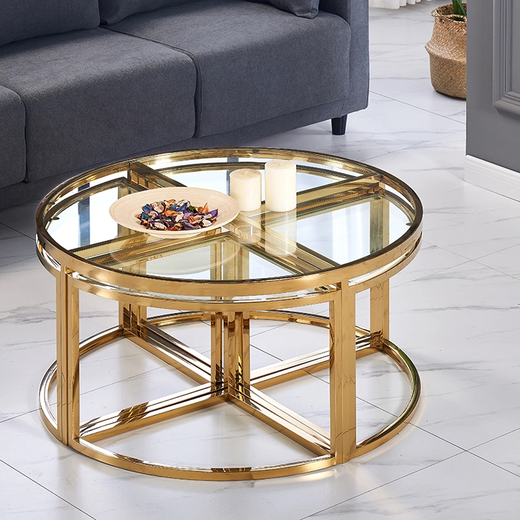 Modern Living Room Furniture Glass Dining TV Stand Coffee Table