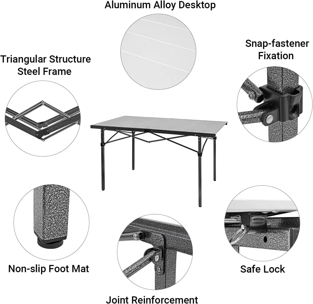 Folding Laptop Table Newly Designed BBQ Picnic Portable Folding Camping Table