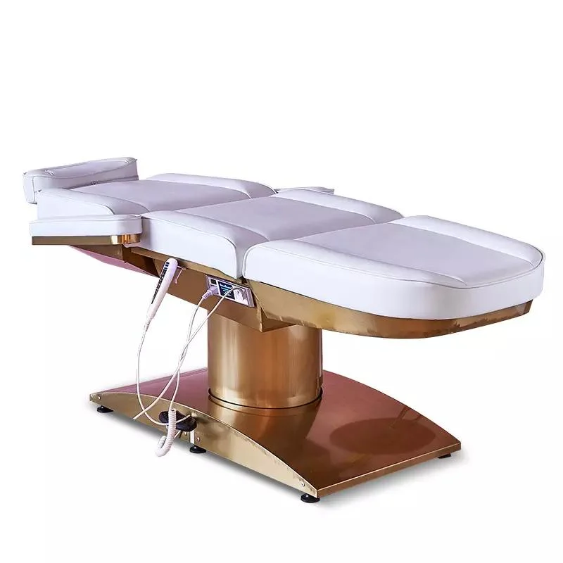 Hochey Factory Wholesale Beauty Salon Electric Tables Massager Treatment Tables Chair Folding Massage Table