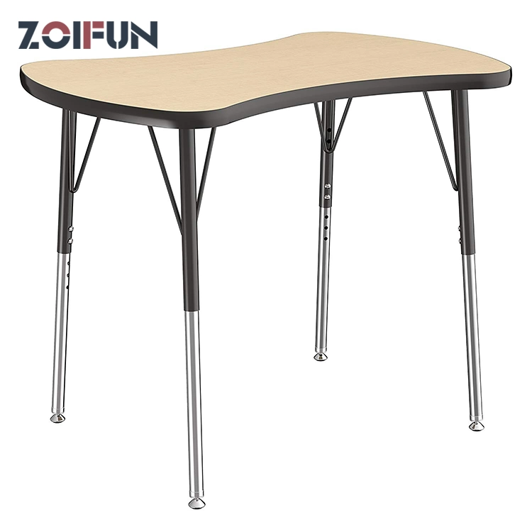 Brown Desktop Black Frame Writing Modern Simple Study Industrial Style Folding Laptop Table for Home Office