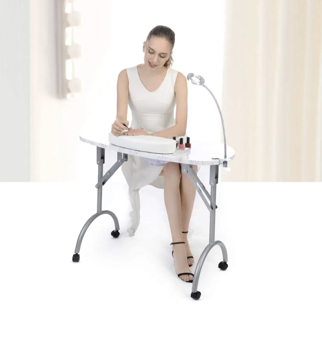 Beauty Salon Nail Furniture Manicure Table with Fan Folding Portable Nail Desks