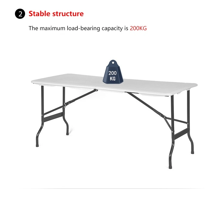 Outdoor Long Folding Dining Picnic Table