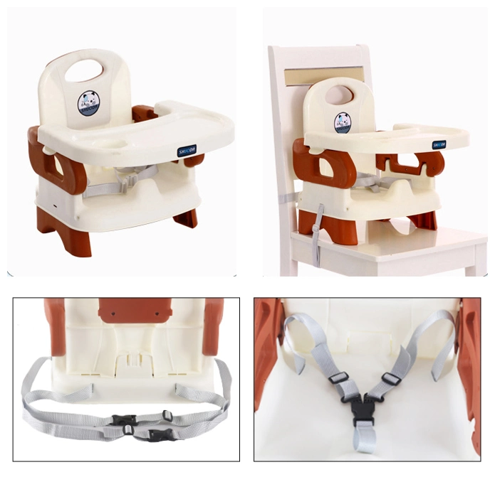 Baby Foldable Feeding Chair Children with Table Booster Feet Dining Chair Adjustable Height Multifunction Baby Dining Chair