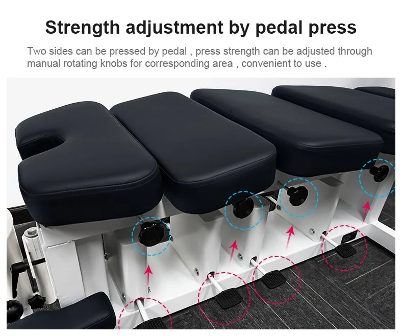 High Quality One-Section with Pelvic Press Function Massage Table Chiropractic Drop Table