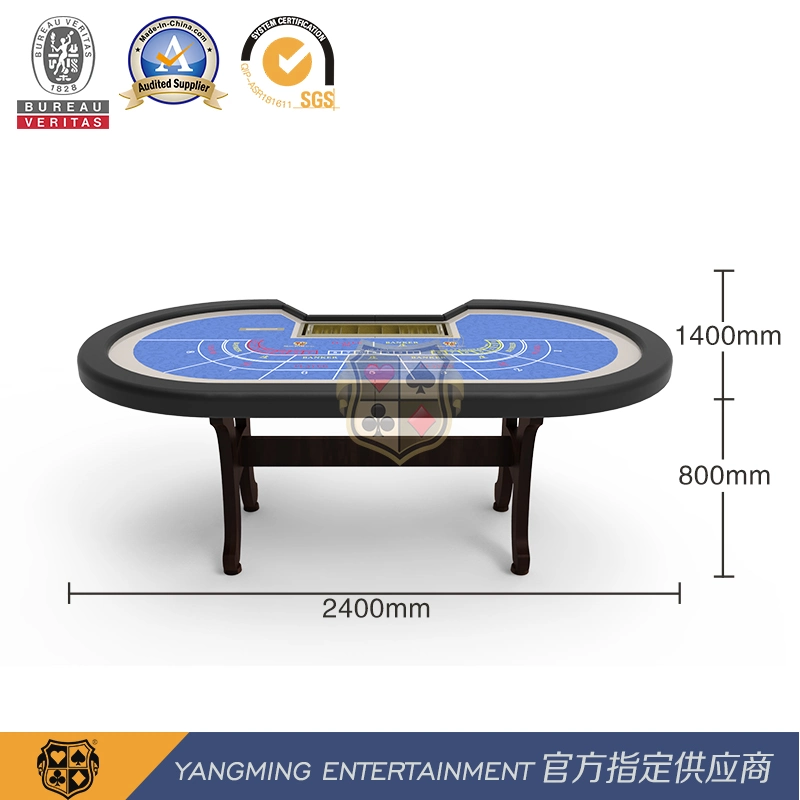 Baccarat Gambling 8-Digit Folding Poker Table I-Shaped H Foot Ym-Ba07