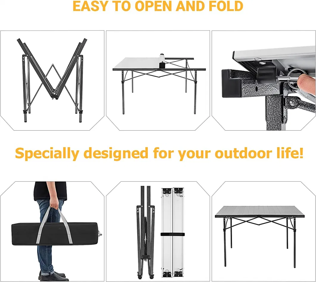 Folding Laptop Table Newly Designed BBQ Picnic Portable Folding Camping Table
