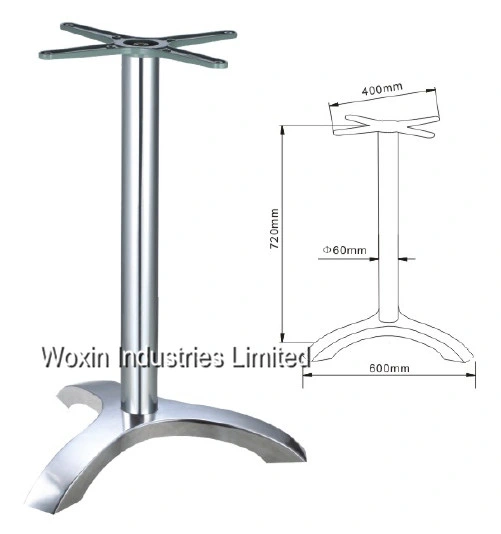 Restaurant Cafe Used Cross Folding Aluminum Table Leg (102)