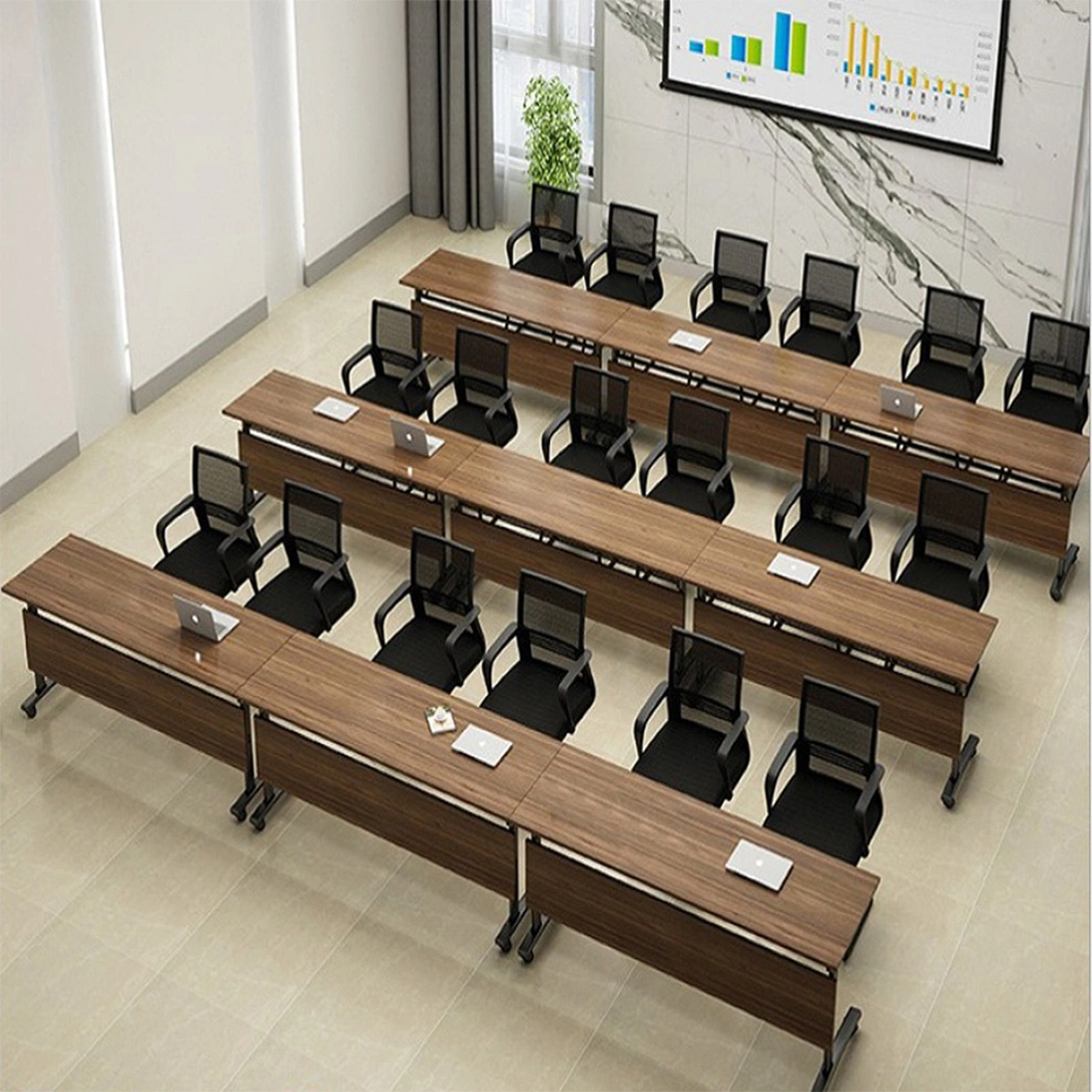 Office Furniture Folding Table Movable Training Room Desk Meeting Room Large Conference Table