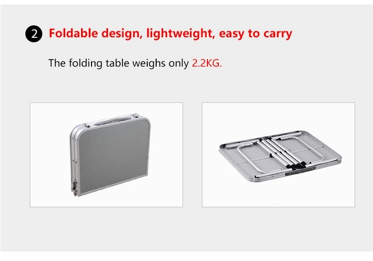 Adjustable Folding Outdoor Table Metal Legs Desk