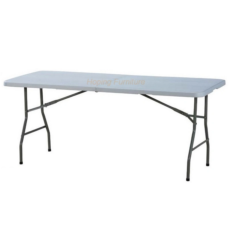Folded Long Plastic Top Dining Tea Coffee Table for Outdoor Camping, Picnic and Travel