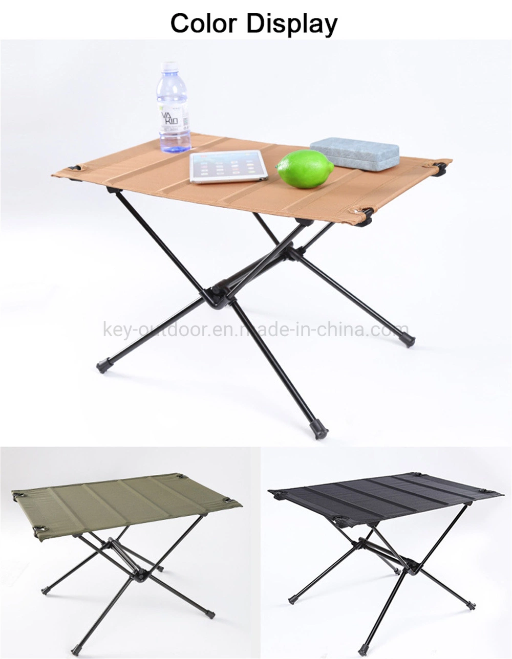 Outdoor Tables Metal High Bar Camping Foldable Portable Side Picnic Beach Desk BBQ Picnic Furniture Coffee Folding Dining Set Outdoor Table