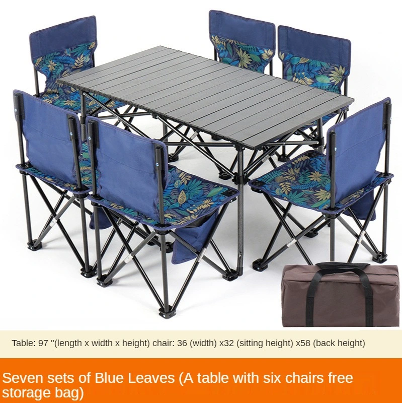 Foldable Camping Table Picnic Outdoor Folding Table and Chairs Set