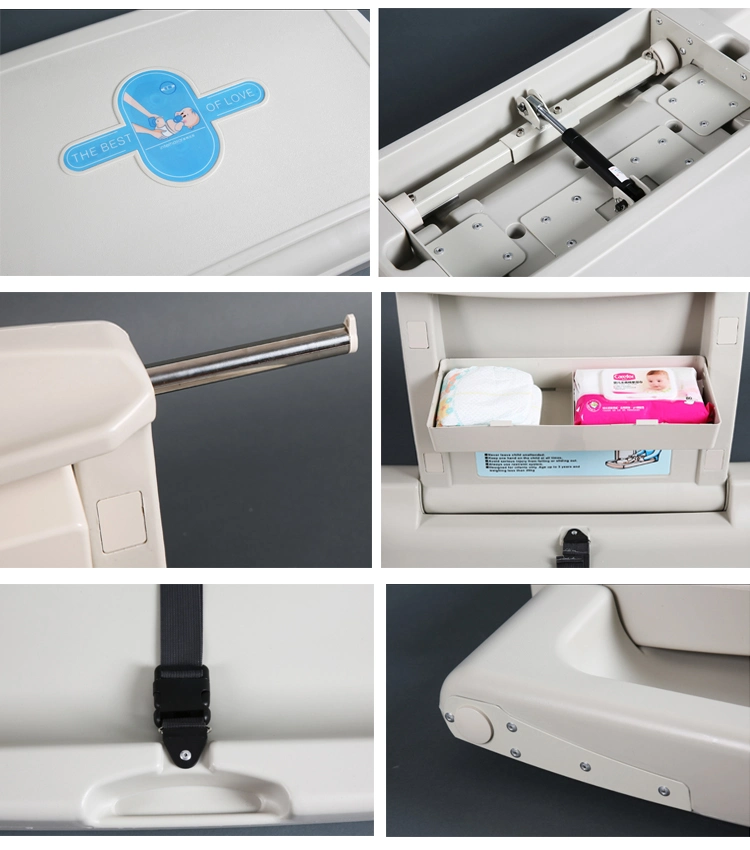 Wall Mount HDPE Baby Changing Station Portable, Foldable Changing Table for Baby