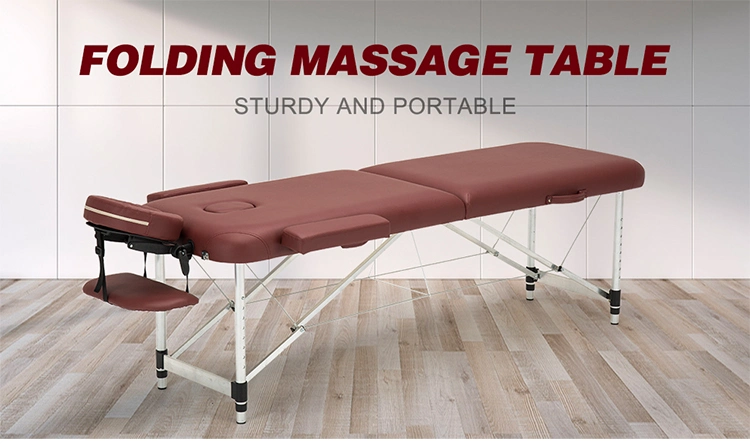 Folding Full Body Massage Table Back Adjustable Metal Bed Couch Physiotherapy Therapy Bed