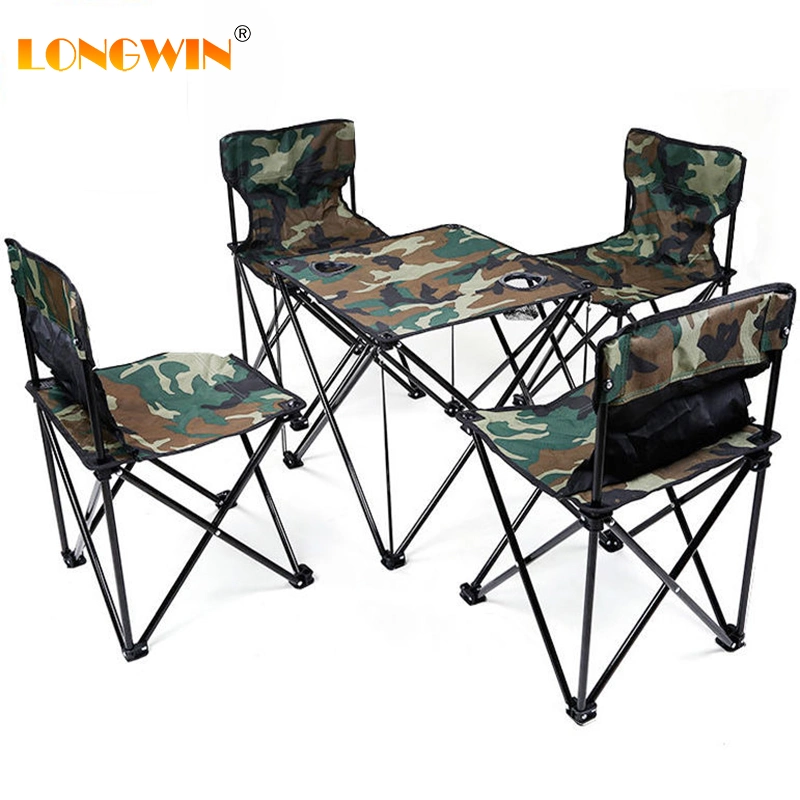 Set Dining Tables Sofa Foldable Round Picnic Chairs Covers Dinner Fire Patio LED Lamp Die Cast Aluminum Outdoor Table and Chair