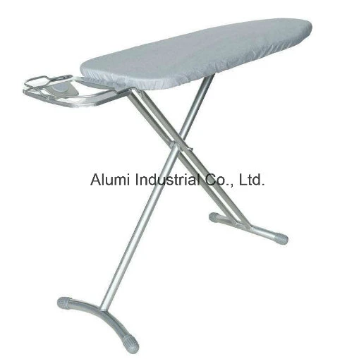 Hotel Silver Foldable Ironing Table with Adjustable Height