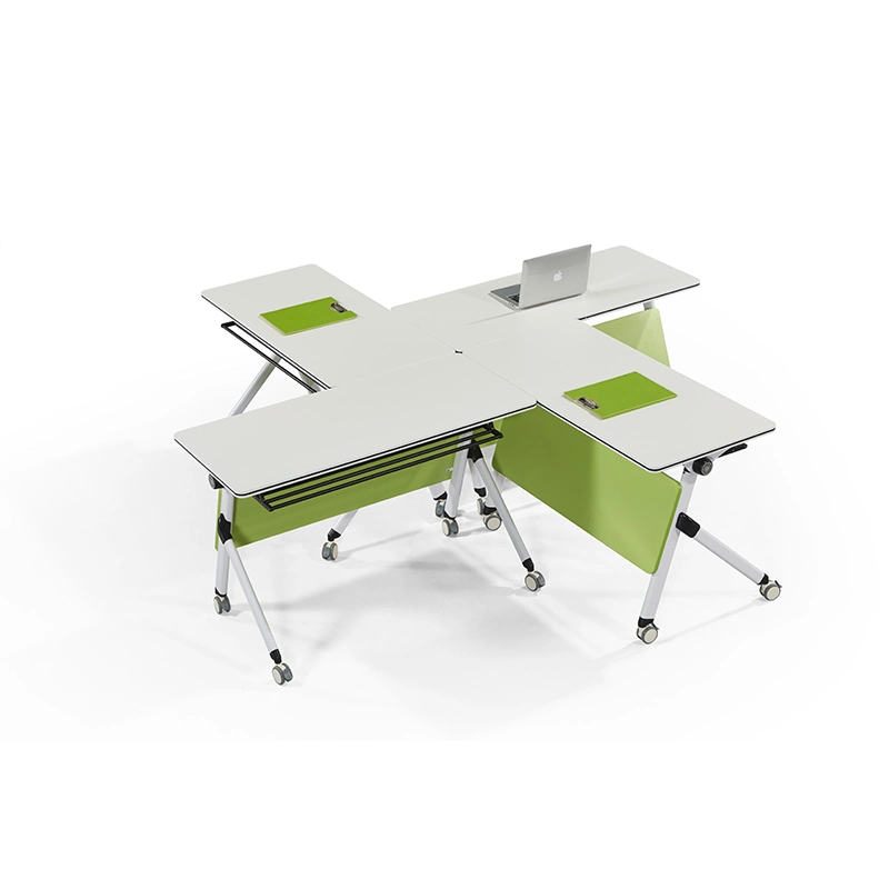 One Stop Smart Classroom Solution with Digital Podium, Folding Table and Chair and Laptop Charging Cart