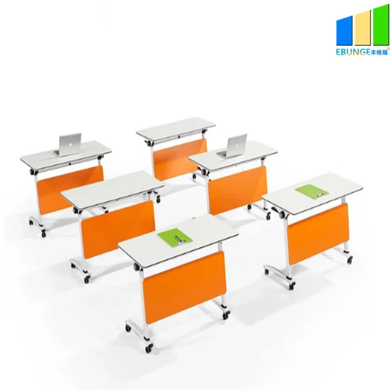 Office Meeting Sliding Movable Adjustable Conference Room Stackable Folding for Training Tables