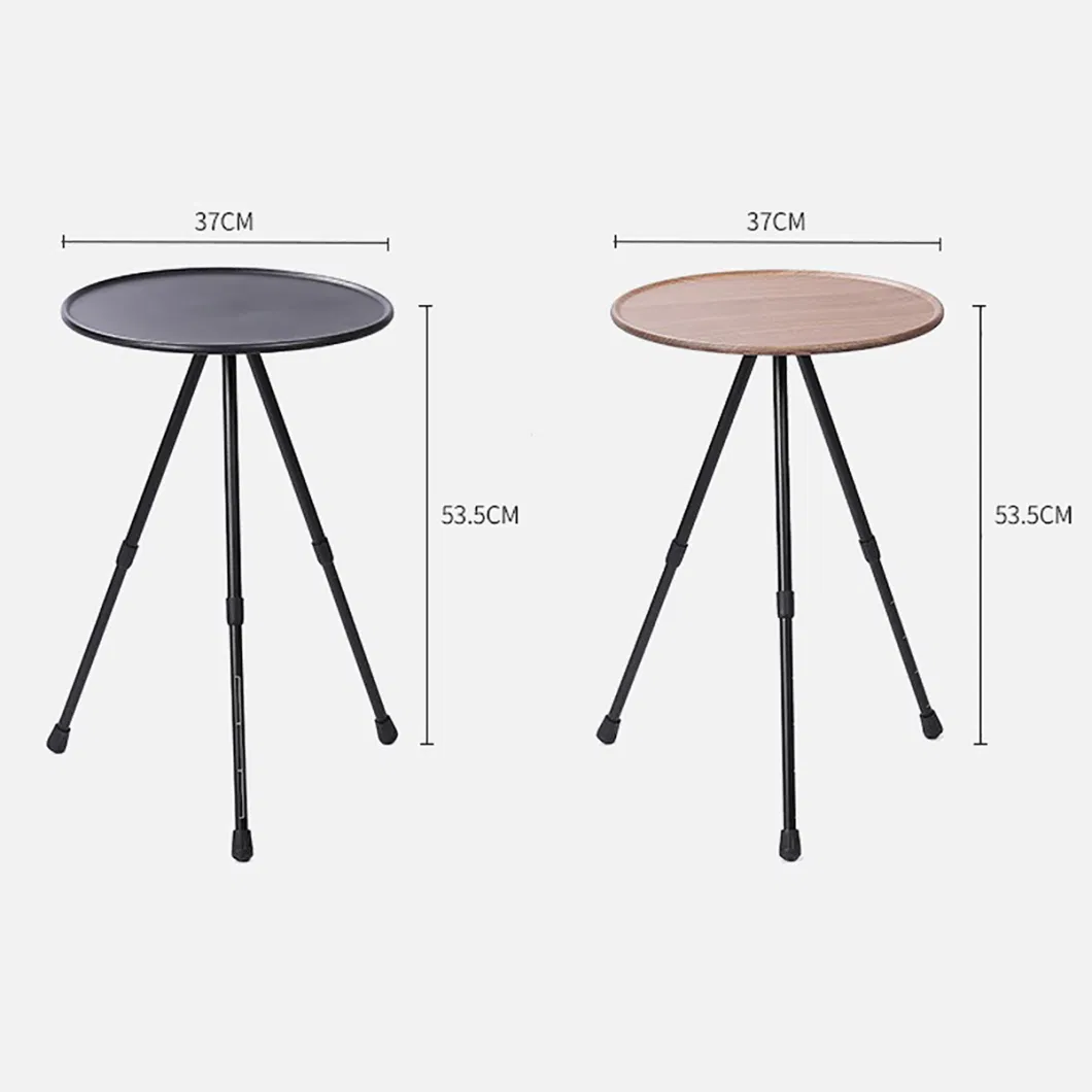 Aluminum Alloy Table Height Adjustable Table Folding Outdoor Picnic Fishing Barbecue Mini Round Table Wyz21780