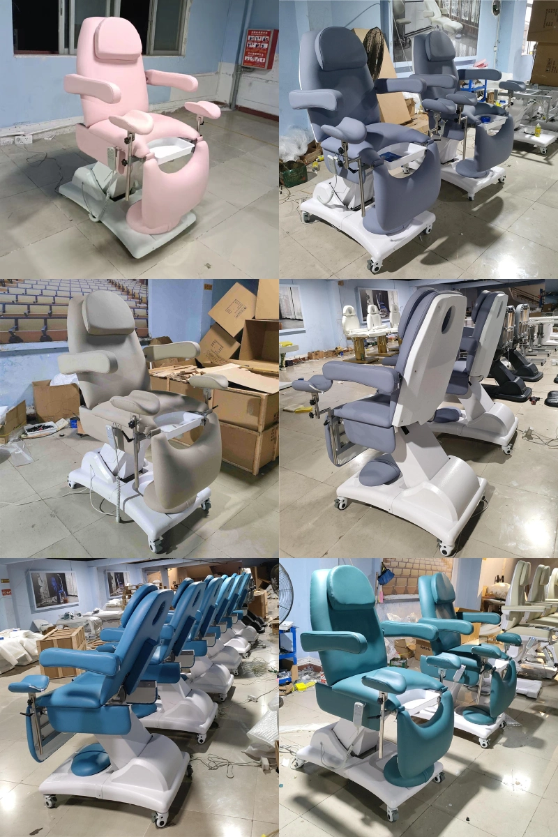 E038 3 Section Electric Gynecology Chair Gynecology Examination Table