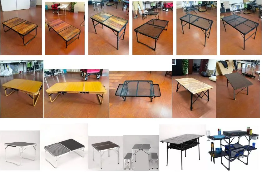 Aluminum Folding Table 3 Feet Adjustable Height, Lightweight and Portable Camping Table