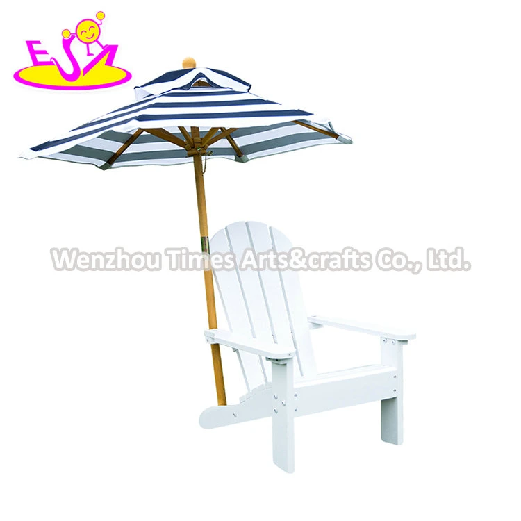 Factory Direct Kids Outdoor Modern Wooden Adirondack Chair with Umbrella W01d269