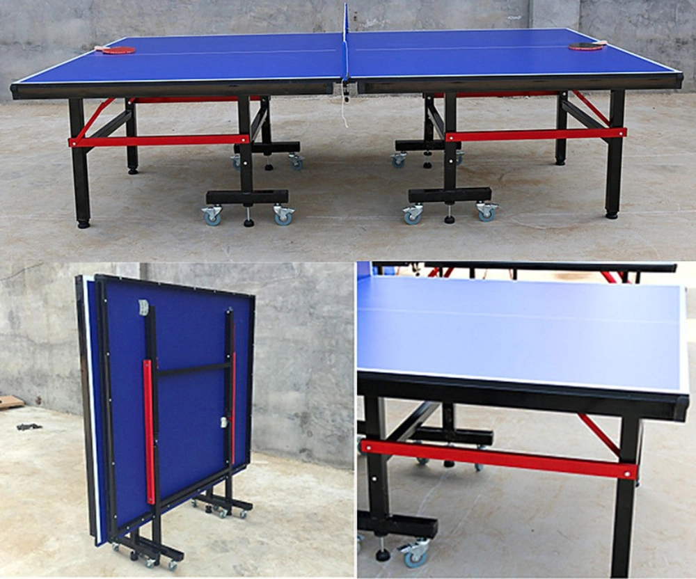 Foldable 18mm MDF Ping Pong Table High Density Indoor Table Tennis Table