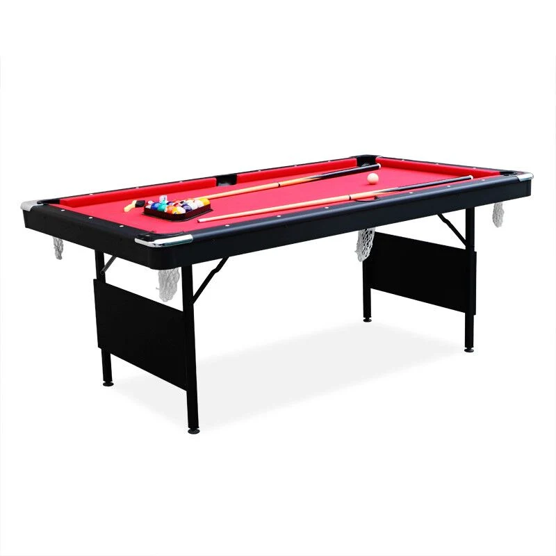 2024 Good Quality 6 Feet Portable Folding Legs Billiard Pool Table with Standard Accessories