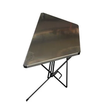 Outdoor Portable Folding Camping Stainless Steel Table Leisure Camping Barbecue Table Portable Folding Table Stable Support