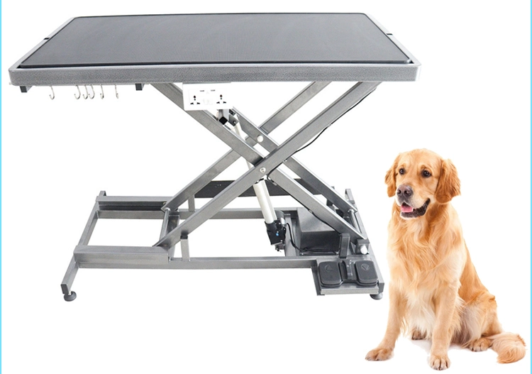 Foldable Hydraulic Metal Surgery Disposal Table Pet Grooming Table